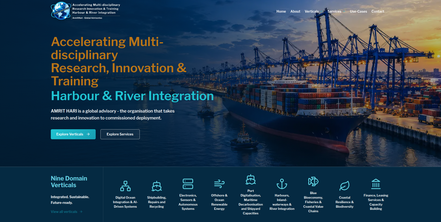 Amrit Hari website preview