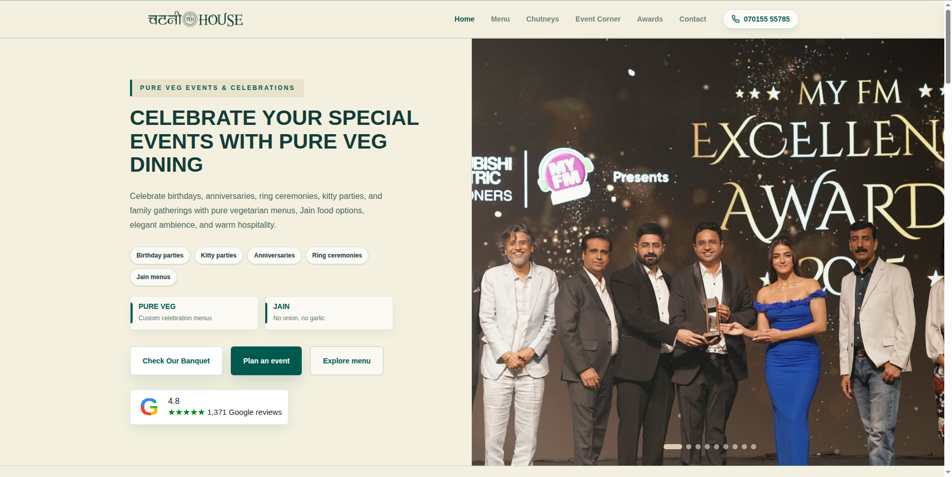 Chutney House website preview