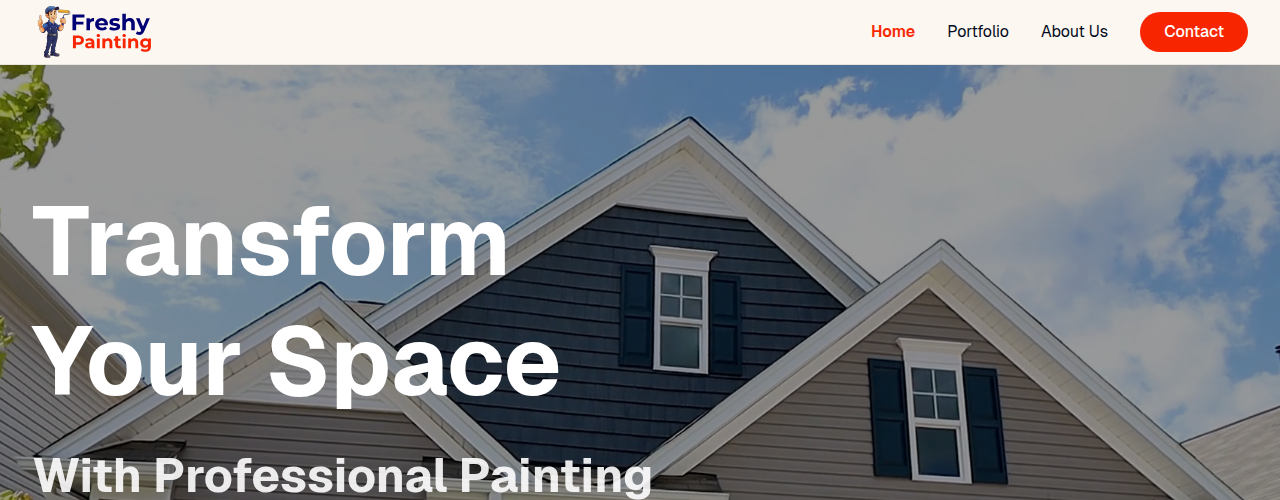 Freshy Painting website preview