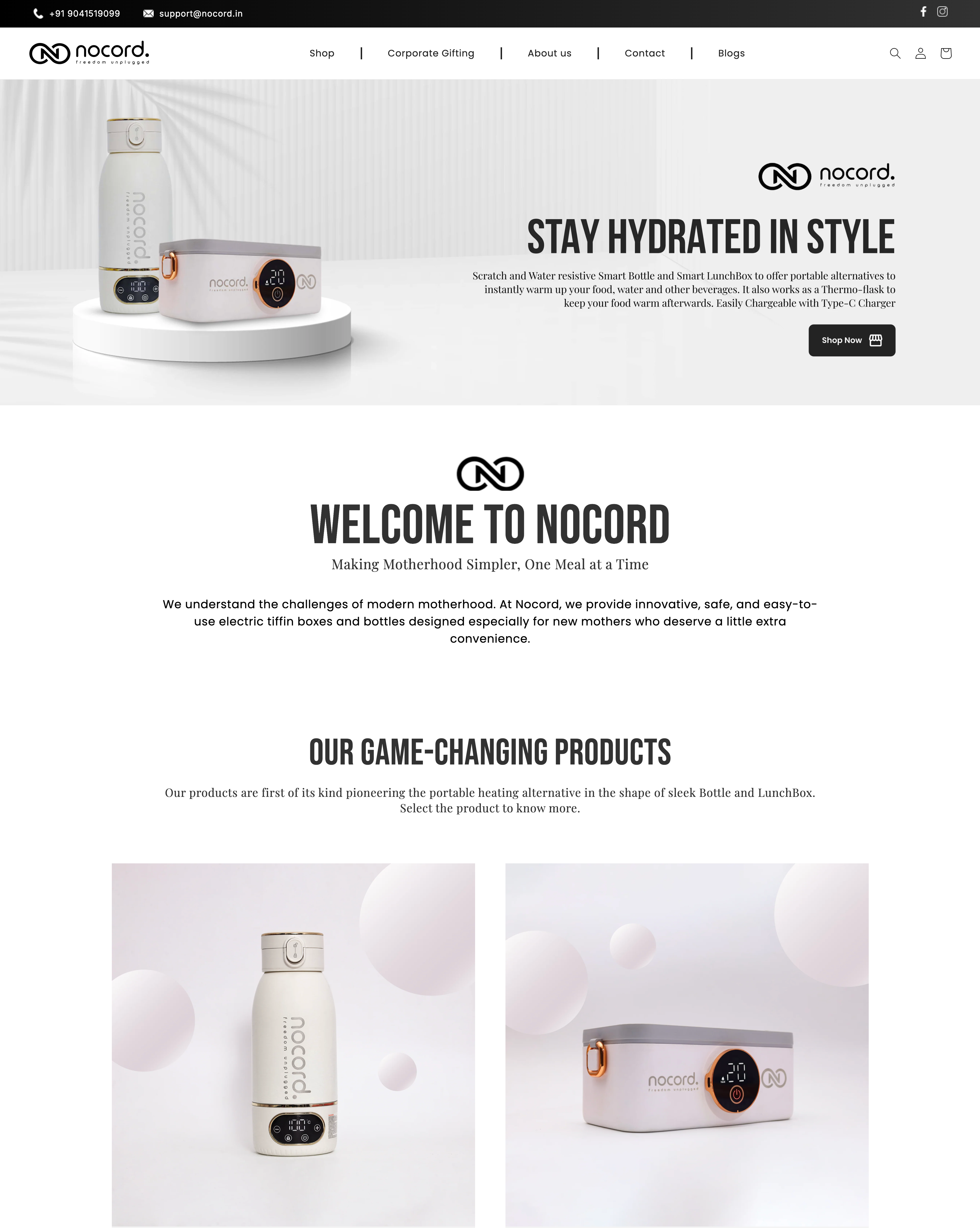 Nocord website preview
