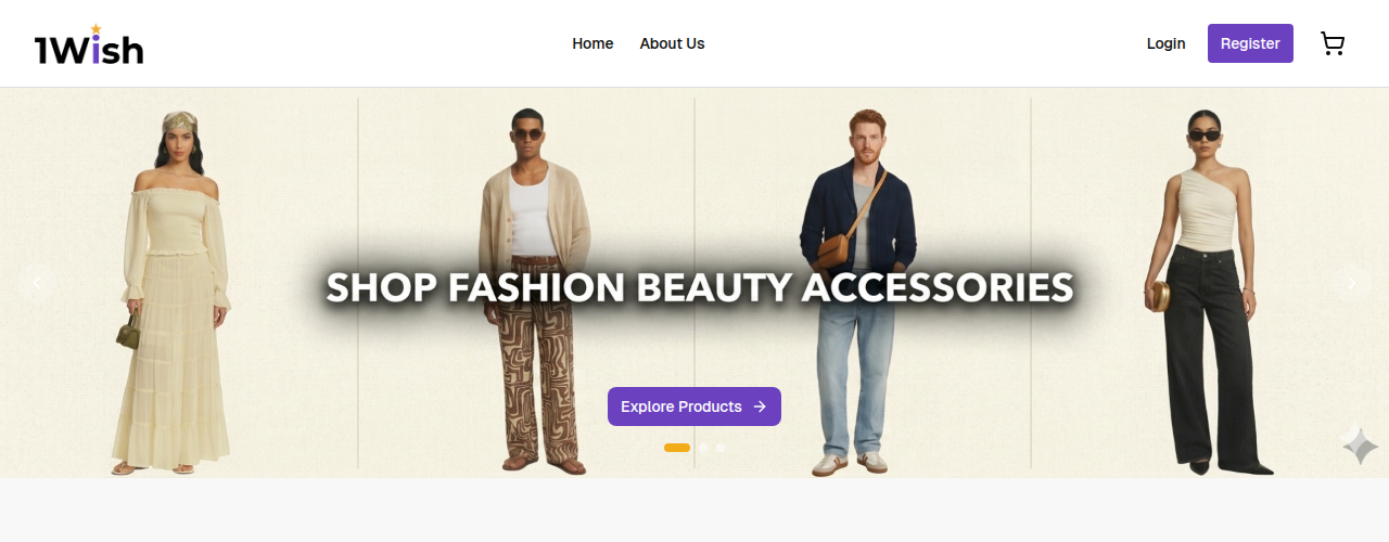 The1Wish website preview